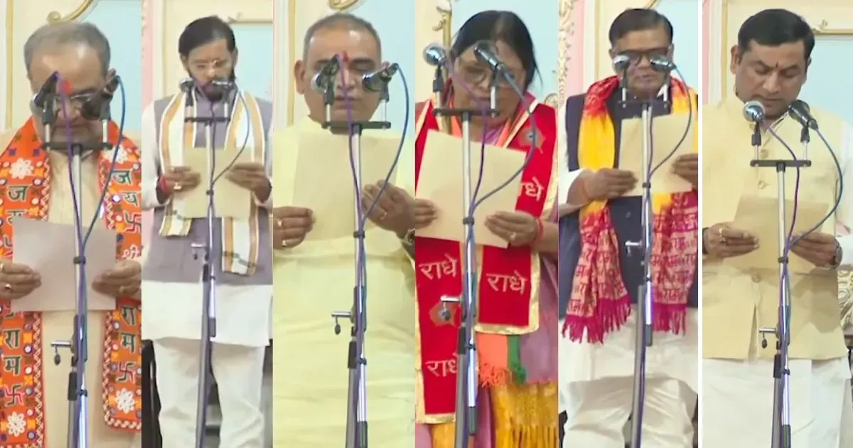 यूपी कैबिनेट विस्तार: भूपेंद्र चौधरी समेत छह नेताओं ने मंत्री पद की शपथ ली