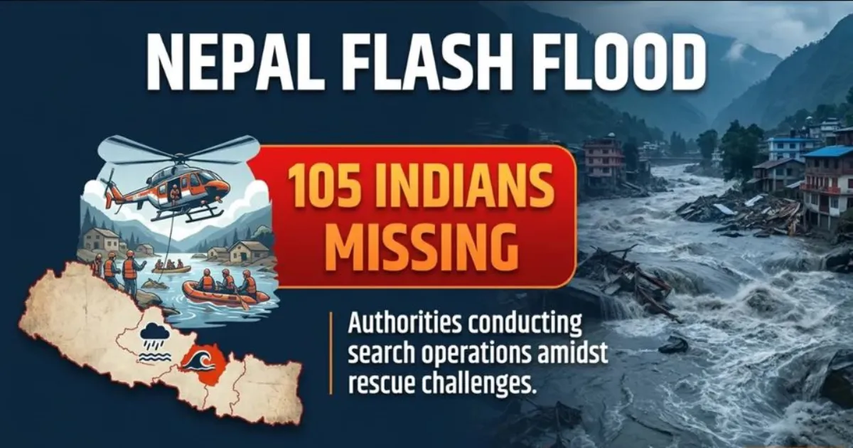 नेपाल की बाढ़ में 105 भारतीय समेत 291 विदेशी लापता, रसुवा में तबाही; बिहार-यूपी में भी अलर्ट