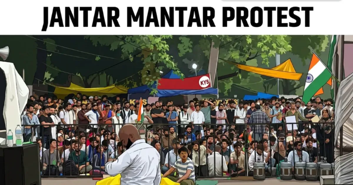जंतर-मंतर पर सीजेपी का प्रदर्शन जारी, अभिजीत दिपके बोले- आंदोलन नहीं रुकेगा; सुरक्षा कड़ी
