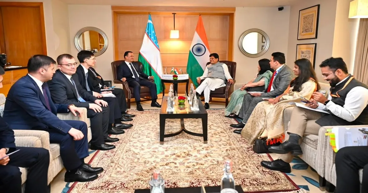 भारत-उज्बेकिस्तान व्यापार को नई रफ्तार देने का आह्वान, पीयूष गोयल ने तीन वर्षों में दोगुना व्यापार का रखा लक्ष्य