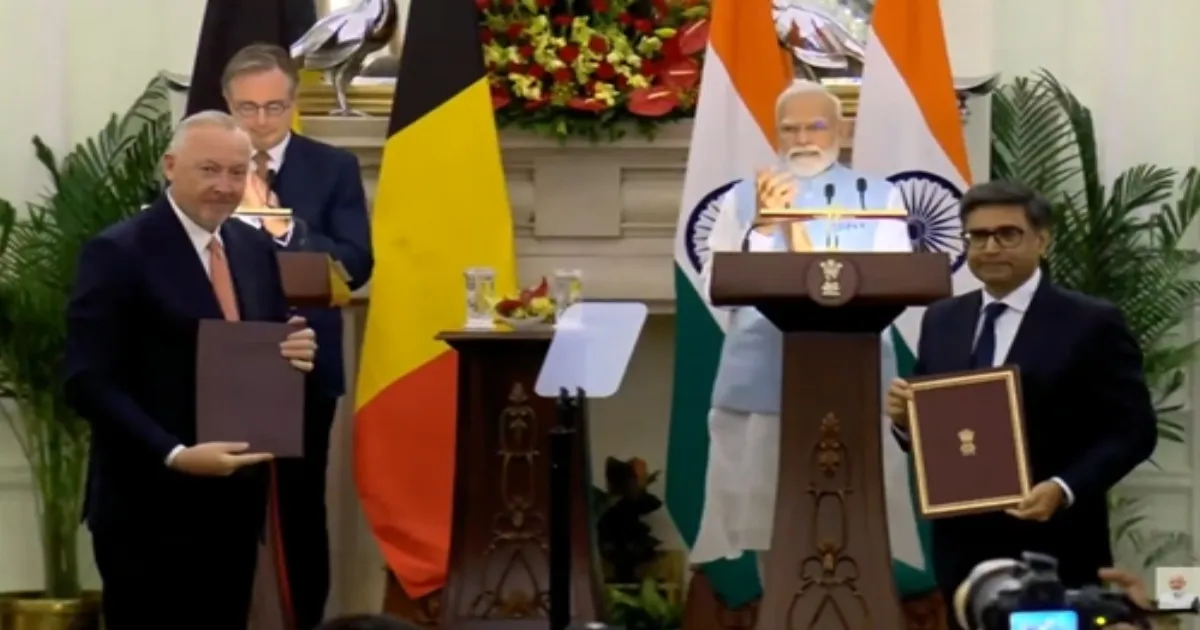 भारत और बेल्जियम पांच वर्षों में द्विपक्षीय व्यापार दोगुना करने पर सहमत, पीएम मोदी ने बार्ट डे वेवर से की वार्ता