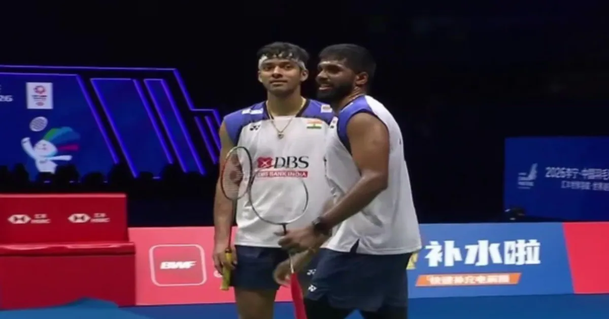 चीन मास्टर्स बैडमिंटन: सात्विकसाईराज रंकीरेड्डी और चिराग शेट्टी पुरुष युगल फाइनल में