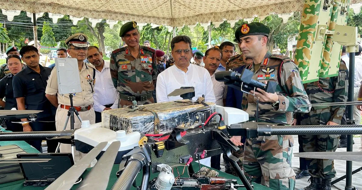 आतंकवाद विरोधी अभियान में ड्रोन के उपयोग का प्रदर्शन, असम राइफल्स की पहल की सीएम साहा ने सराहना की