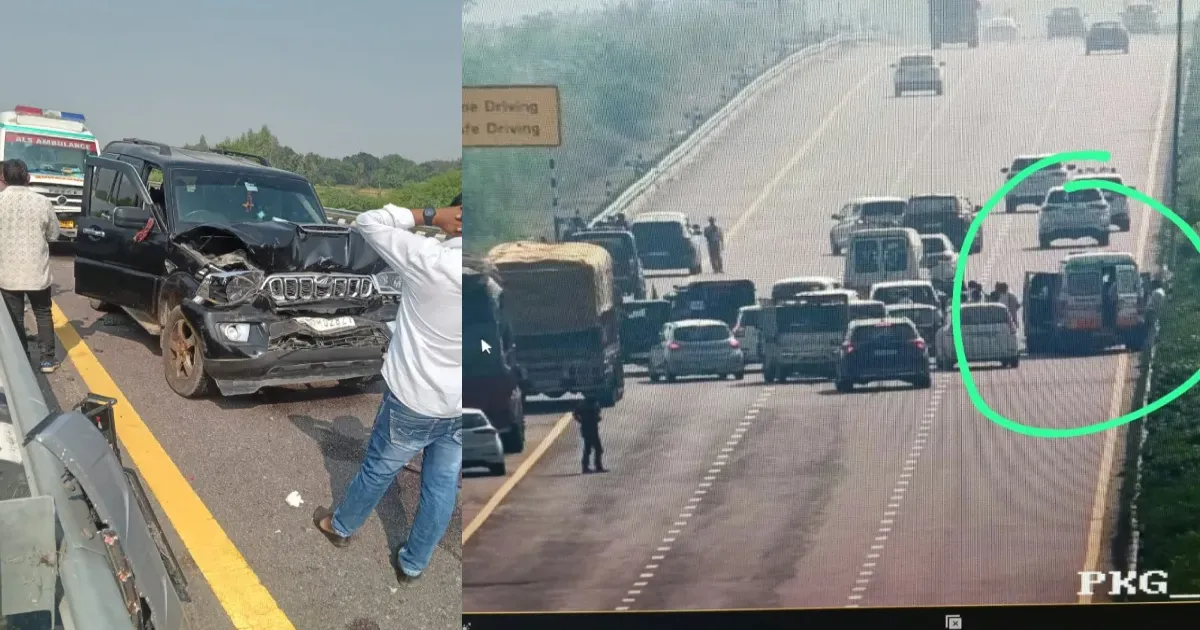 राहुल गांधी के काफिले की गाड़ियां एंबुलेंस से टकराईं, पूर्वांचल एक्सप्रेसवे पर कई लोग घायल