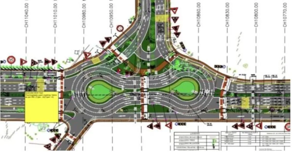 ट्रैफिक जाम को कम करने के लिए जीएमएडीए एयरपोर्ट रोड पर एक डम्बल के आकार के तीन गोलचक्करों का निर्माण करेगा।