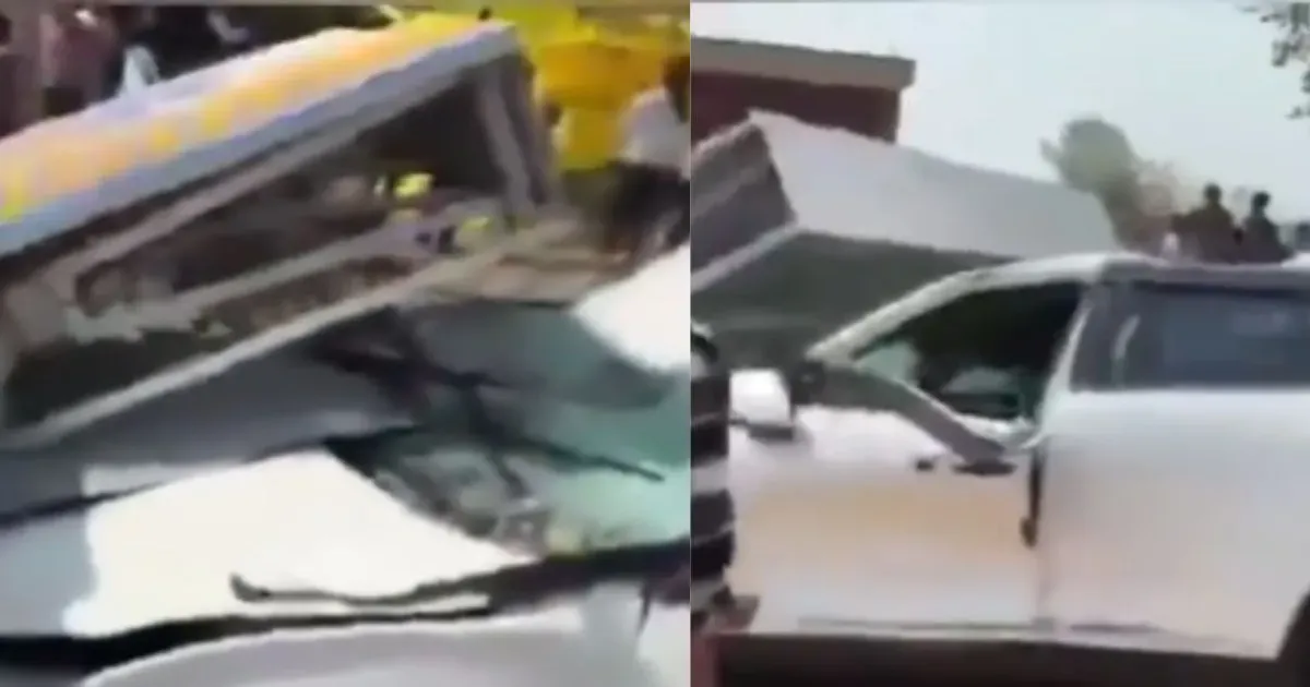 प्रतापगढ़ में फ्यूल पंप पोल गिरने से समाजवादी पार्टी नेता की मौत