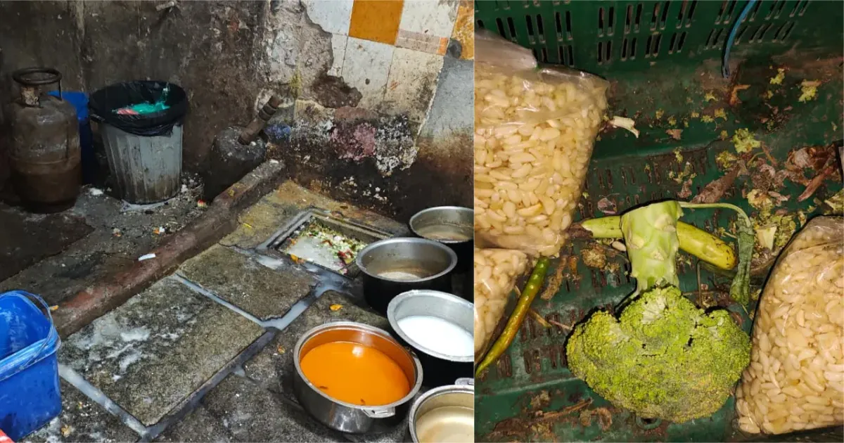 बेंगलुरु के चेयरमैन क्लब में छापेमारी, सड़ा मांस-सब्जियां और एक्सपायर्ड मिर्च मिलीं; रसोई सील