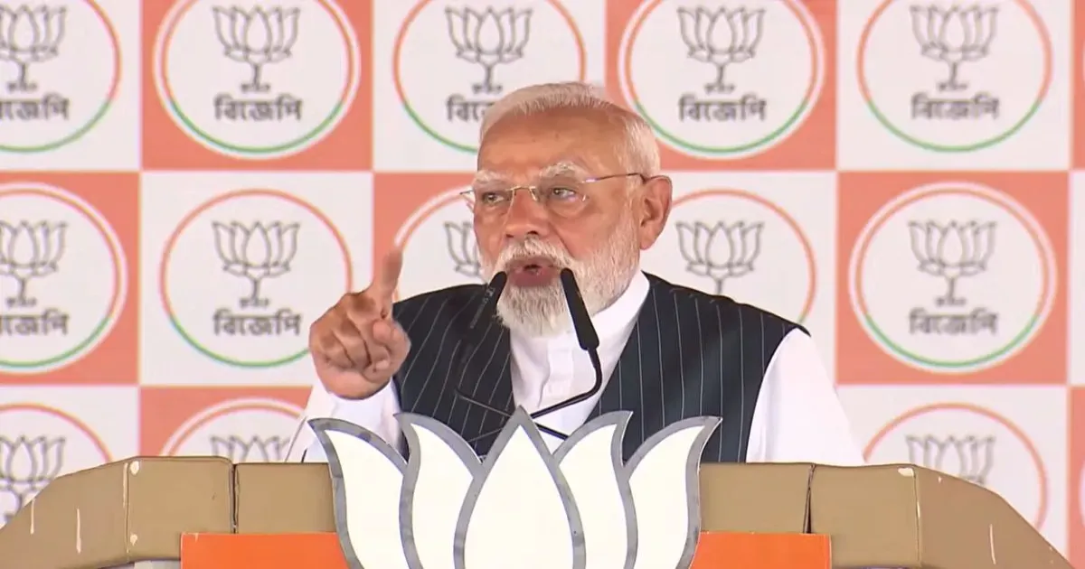 TMC ने कांग्रेस के साथ मिलकर महिला आरक्षण बिल रोका: प्रधानमंत्री नरेंद्र मोदी का आरोप, महा जंगल राज को सजा देने की अपील