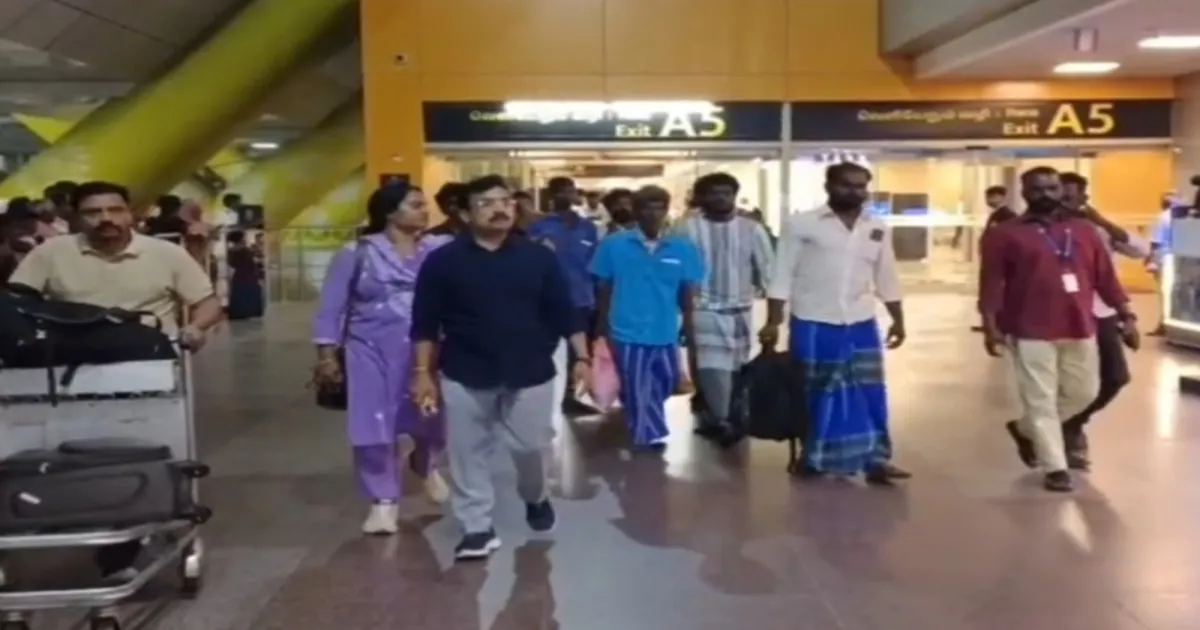 19 मछुआरे श्रीलंकाई जेल से रिहा होकर चेन्नई लौटे