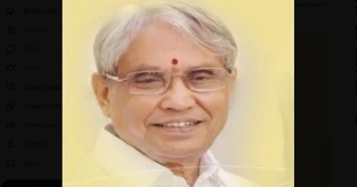 कर्नाटक के पूर्व मंत्री और वरिष्ठ भाजपा नेता एसवी रामचंद्र गौड़ा का 88 वर्ष की उम्र में निधन