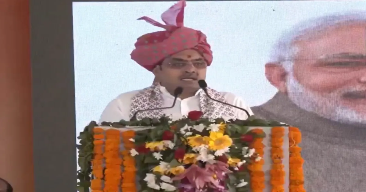 मुख्यमंत्री भजनलाल शर्मा ने व्यापार राजस्थान 2026 कार्यक्रम में कांग्रेस पर किया तुष्टिकरण राजनीति का आरोप