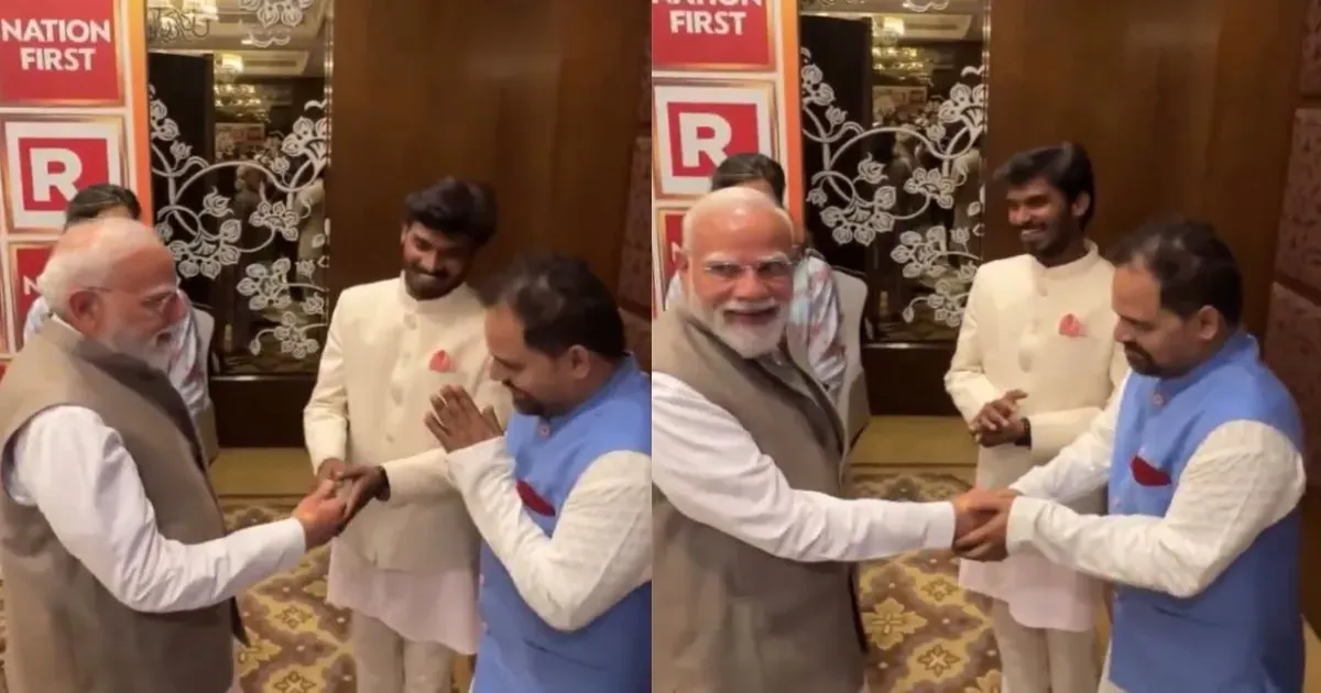 बिनोद और बनराकस के साथ कुछ पल: प्रधानमंत्री नरेंद्र मोदी की पंचायत स्टार्स से मुलाकात का वीडियो वायरल
