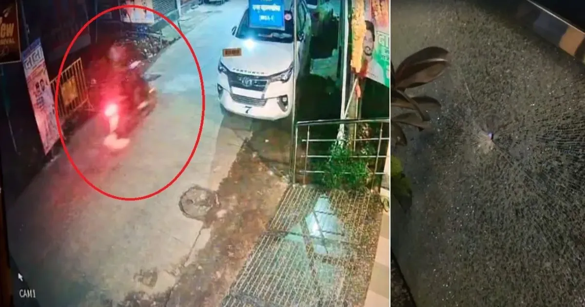 नागपुर में कांग्रेस पार्षद के घर पर देर रात फायरिंग, सीसीटीवी में कैद हुए बाइक सवार हमलावर