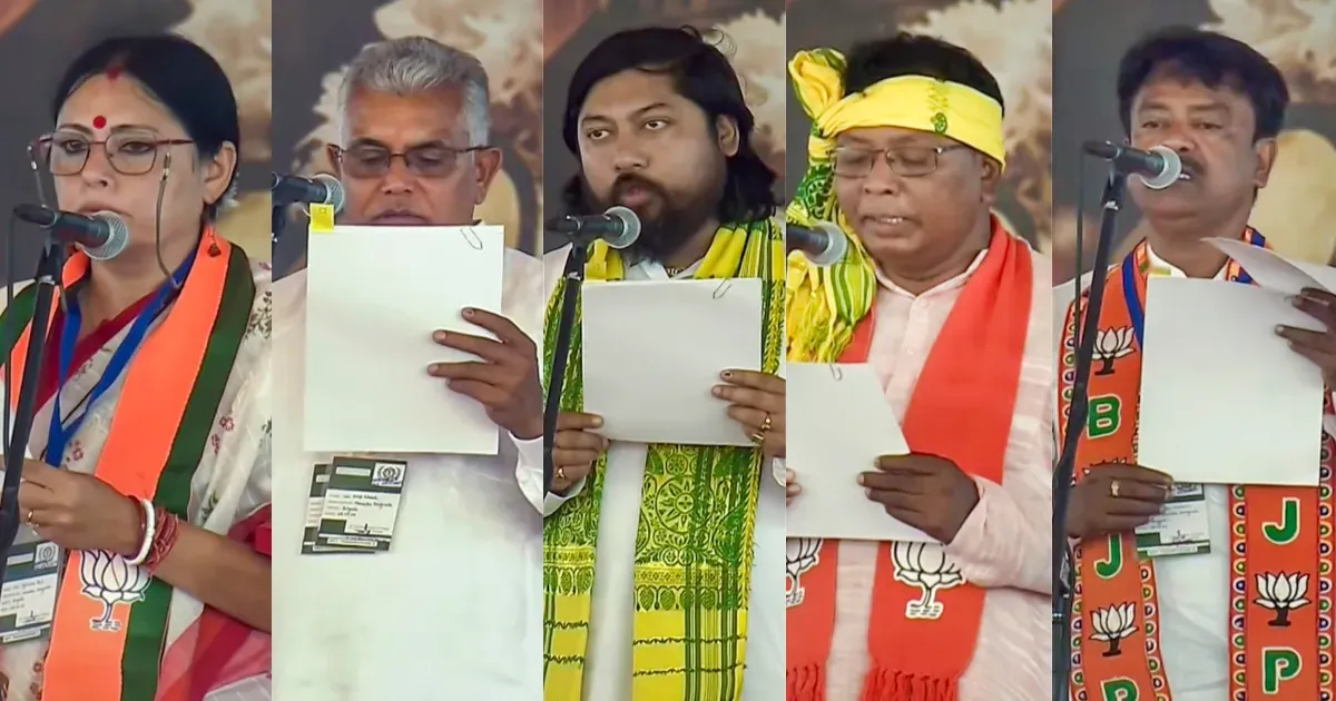 सुवेंदु अधिकारी के साथ पश्चिम बंगाल मंत्रिमंडल में शामिल हुए अग्निमित्रा पॉल, दिलीप घोष समेत 5 मंत्री