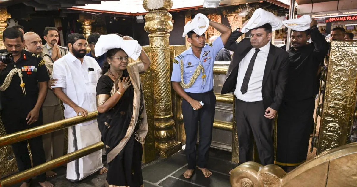 राष्ट्रपति के सबरीमाला दर्शन पर पुलिस अधिकारी की व्हाट्सएप पोस्ट से विवाद