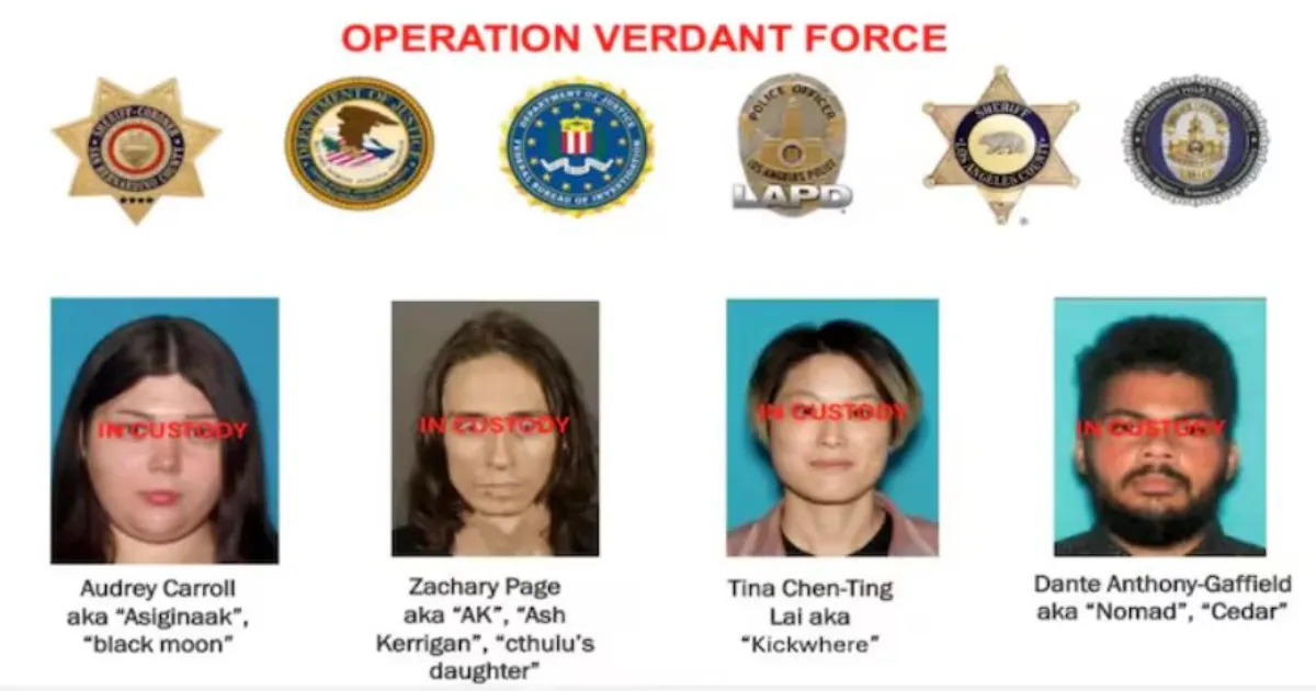 न्यू ईयर ईव पर बम धमाकों की साजिश नाकाम, कैलिफोर्निया में चार गिरफ्तार