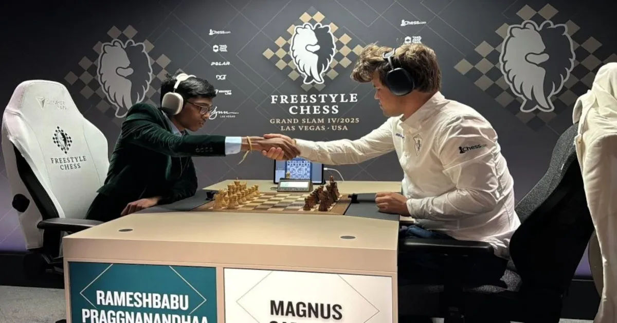 praggnanandhaa-defeats-carlsen-in-freestyle-chess-grand-slam