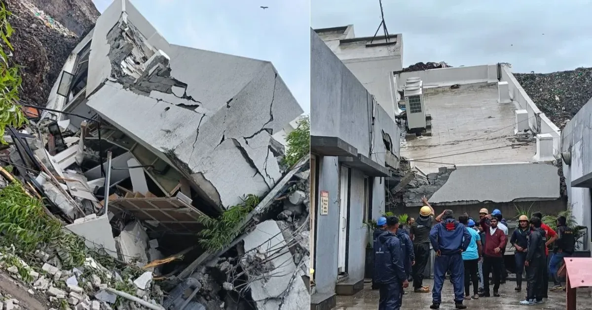 पुणे के पिंपरी-चिंचवड़ में भारी बारिश के बीच इमारत गिरी, 15 लोगों के फंसे होने की आशंका