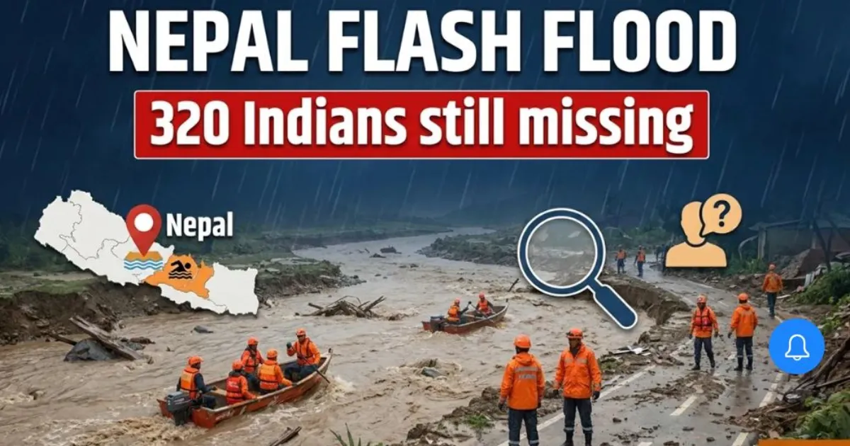 नेपाल में बाढ़ के बाद 320 भारतीय अब भी लापता, बचाव अभियान जारी: विदेश मंत्रालय