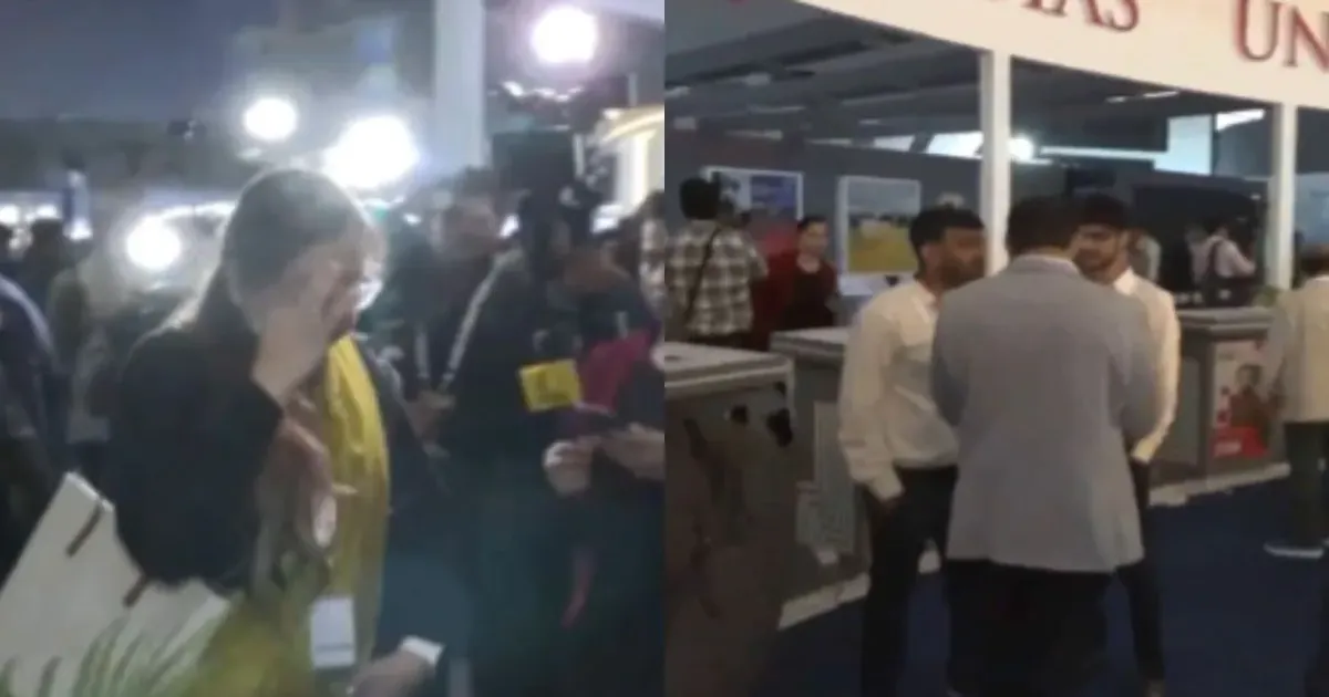 गलगोटियास विश्वविद्यालय के कर्मचारी AI समिट स्टॉल से बाहर, चीनी रोबोट विवाद के बाद सवालों से बचते रहे 