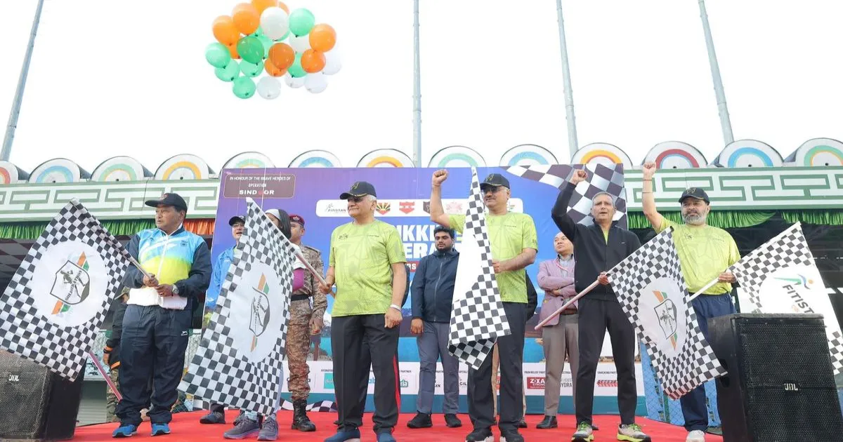 सिक्किम सोल्जरथॉन मैराथन में 2,200 से अधिक धावकों की भागीदारी, सेना और नागरिकों के बीच जुड़ाव का प्रतीक