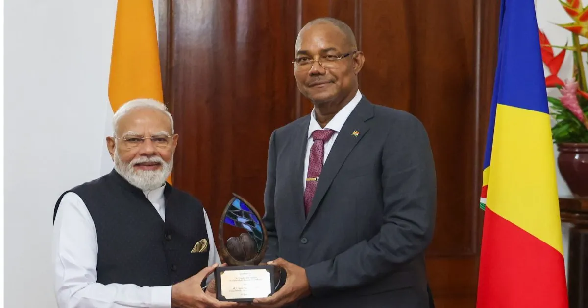 पर्यावरण संरक्षण के लिए पीएम मोदी को सेशेल्स का सर्वोच्च सम्मान, मिला गार्डियन ऑफ द ब्लू होराइजन अवॉर्ड