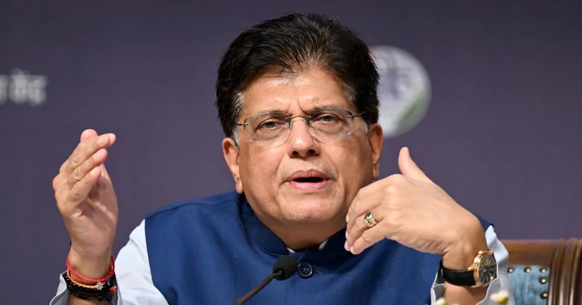 सरकारी सुधार और मैन्युफैक्चरिंग प्रोत्साहन से दूसरी तिमाही की वृद्धि 8.2% पहुंची: पीयूष गोयल