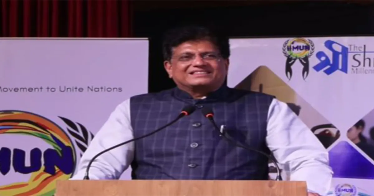 पीयूष गोयल ने युवाओं से की सार्वजनिक जीवन में भागीदारी की अपील, मोदी के आह्वान का दिया हवाला