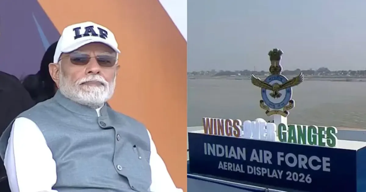 वाराणसी में गंगा के ऊपर भारतीय वायुसेना का शक्ति प्रदर्शन, सुखोई, राफेल और तेजस ने दिखाए हैरतअंगेज करतब