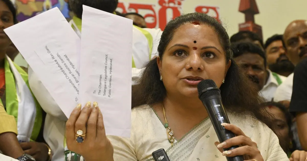 निलंबन के बाद कविता ने एमएलसी और बीआरएस की प्राथमिक सदस्यता से दिया इस्तीफा, किसी दल में नहीं होंगी शामिल