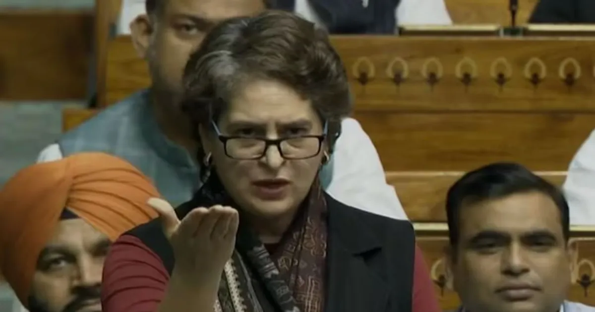 संसद शीतकालीन सत्र: प्रियंका बोलीं—PM मोदी का भाषण तथ्यों से रहित