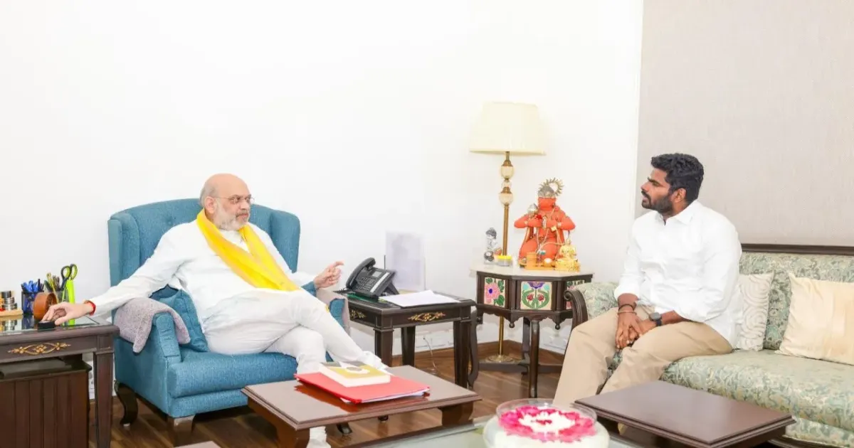 बीजेपी से इस्तीफे के बाद अन्नामलाई की अमित शाह से मुलाकात, नई पार्टी को लेकर अटकलें तेज