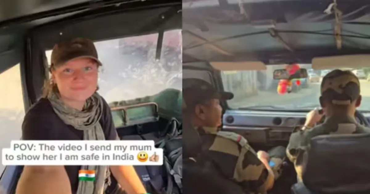 भारत-बांग्लादेश सीमा पर फंसी विदेशी यात्री को BSF ने दी मदद, वीडियो हुआ वायरल