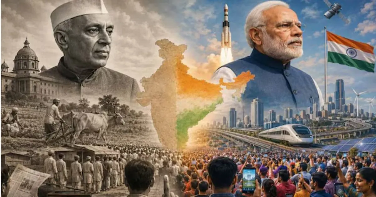 डिस्कवरी ऑफ इंडिया से विजन 2047 तक: नेहरू और मोदी युग में भारत का ऐतिहासिक बदलाव