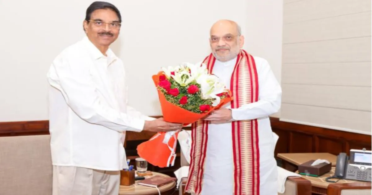 राज्यपाल हरिबाबू कंभमपति ने अमित शाह से मुलाकात की, ओडिशा के विकास पर चर्चा