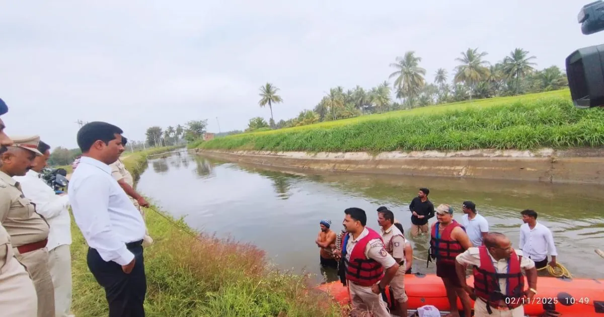 श्रीरंगपटना नहर में डूबे चार बच्चे, बचाव अभियान जारी