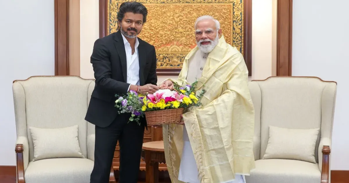 तमिलनाडु के मुख्यमंत्री जोसेफ विजय ने दिल्ली दौरे पर प्रधानमंत्री नरेंद्र मोदी से की मुलाकात, मछुआरों और कावेरी मुद्दे उठाए