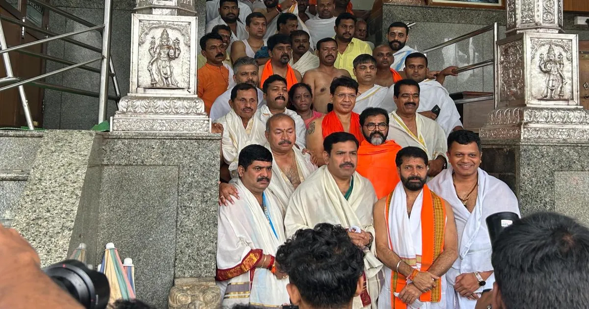 धर्मस्थल मंदिर पर दुष्प्रचार की अनुमति देने के लिए सिद्धारमैया माफी मांगें: विजयेंद्र