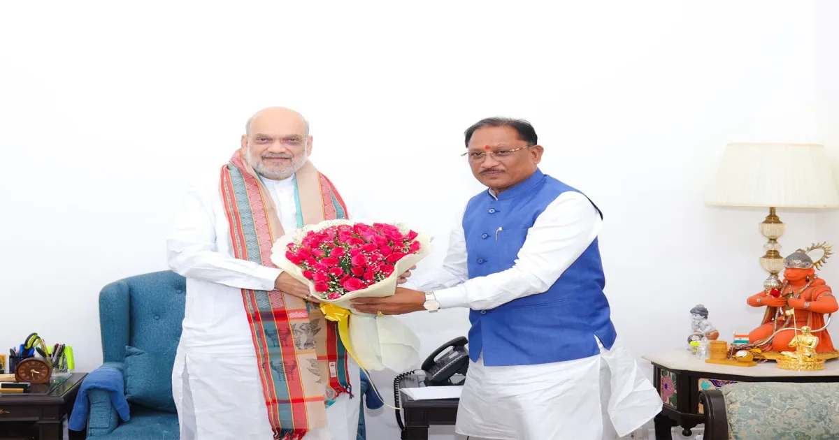 छत्तीसगढ़ के सीएम विष्णु देव साई ने अमित शाह के साथ उच्चस्तरीय बैठक में चर्चा की, बस्तर विकास मॉडल पर ध्यान केंद्रित