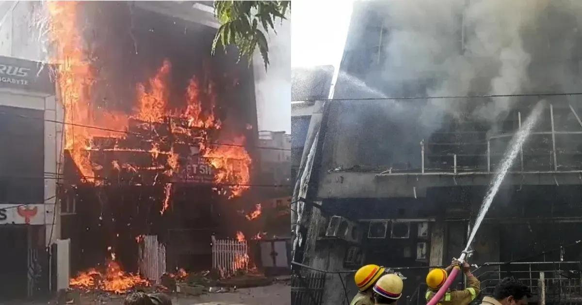 लखनऊ कोचिंग सेंटर अग्निकांड: 15 की मौत, सीएम योगी ने अलीगढ़ दौरा बीच में छोड़ा, रेस्क्यू जारी