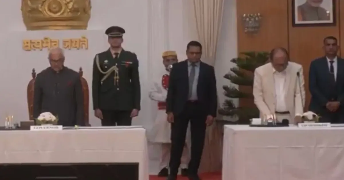 युमनाम खेमचंद सिंह ने मणिपुर के मुख्यमंत्री के रूप में शपथ ली