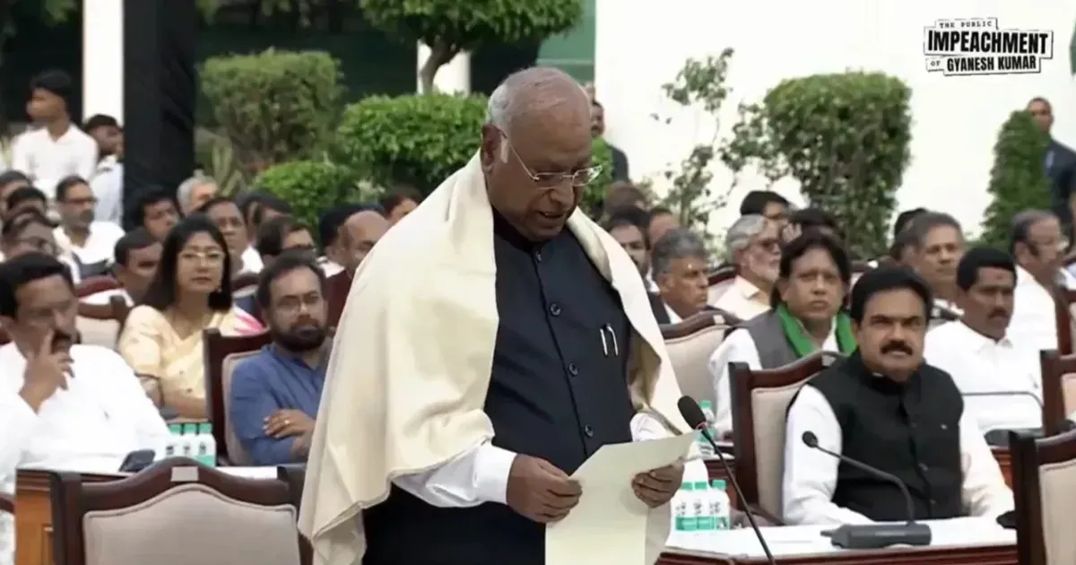 खड़गे ने मुख्य चुनाव आयुक्त ज्ञानेश कुमार को हटाने की मांग उठाई, बोले- नागरिकों के मतदान अधिकार गंभीर खतरे में