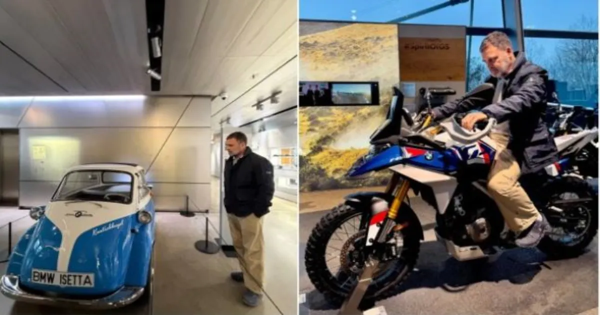 जर्मनी में BMW प्लांट पहुंचे राहुल गांधी, बोले—भारत के गिरते मैन्युफैक्चरिंग सेक्टर को रफ्तार देना जरूरी