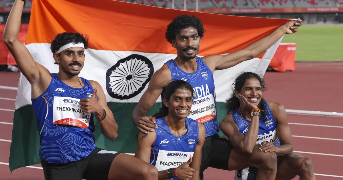 एशियाई खेलों में भारत की रिले टीम ने जीता रजत, प्रधानमंत्री मोदी ने दी बधाई