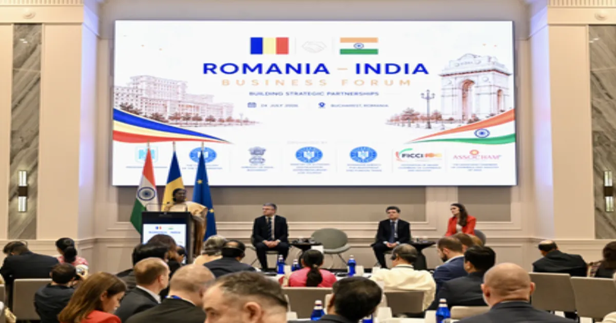 राष्ट्रपति द्रौपदी मुर्मु ने रोमानियाई कंपनियों को भारत की विकास यात्रा से जुड़ने का दिया निमंत्रण