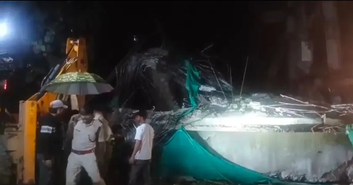 रांची में मारवाड़ी कॉलेज के पास पानी की टंकी का स्लैब ढहा, दो मजदूरों की मौत; तीन सुरक्षित बचाए गए