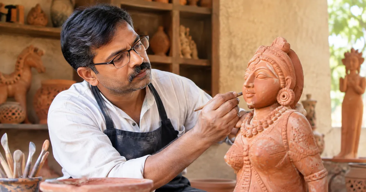 राजस्थान के टेराकोटा कलाकार चंद्रशेखर सैनी को राष्ट्रीय अकादमी पुरस्कार