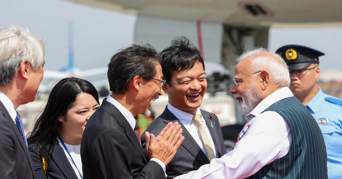 पीएम मोदी दो दिवसीय दौरे पर जापान पहुंचे