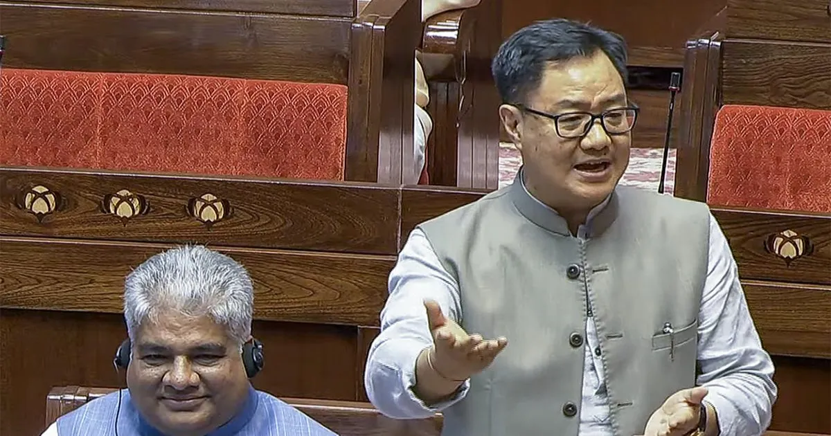 सुप्रीम कोर्ट में मामला लंबित होने के कारण लोकसभा में SIR पर चर्चा संभव नहीं: किरेन रिजिजू