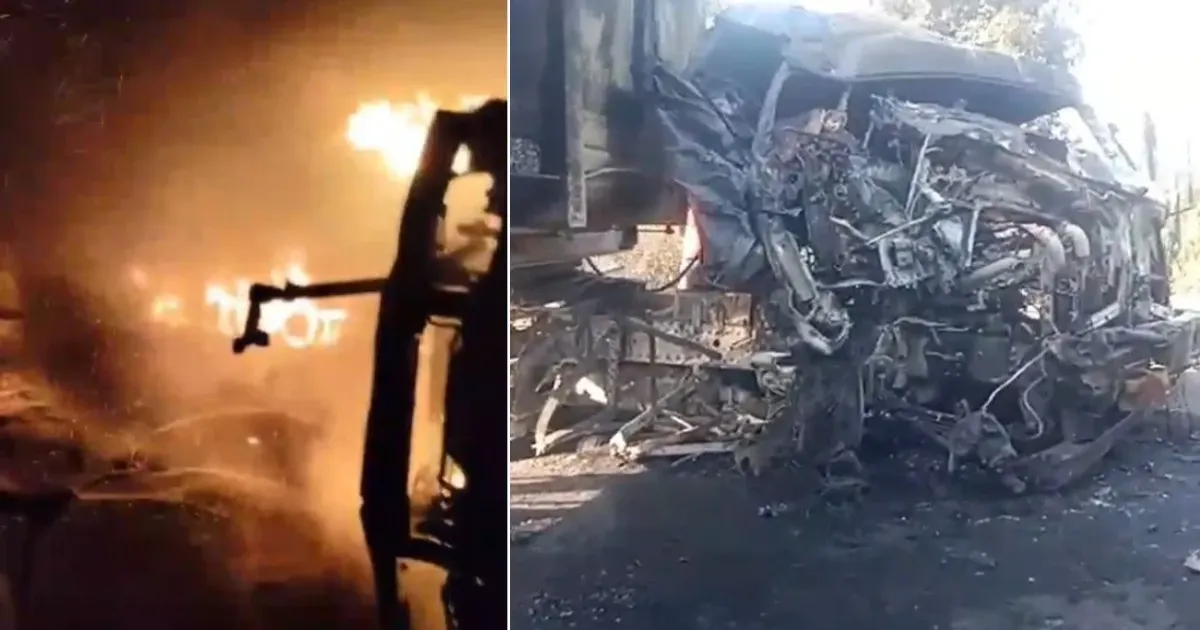 ओडिशा में दो ट्रेलर ट्रकों की भीषण टक्कर, आग में जिंदा जलकर दोनों चालकों की मौत